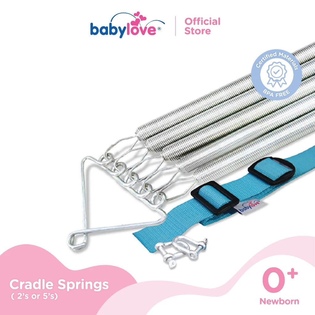 Babylove Cradle/ Hammock Spring Set (2's or 5's with Safety Belt)