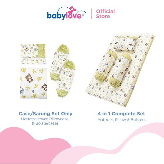 Babylove 4 in 1 Baby Mattress Set (Baby Mattress, Pillow, Bolsters or Case Set Only)