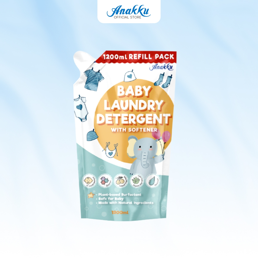 [EXCLUSIVE COMBO] ANAKKU Baby Cleansing Liquid Cleanser Laundry Detergent Refill Pack Baby Wet Wipes Tissue AKBD0039