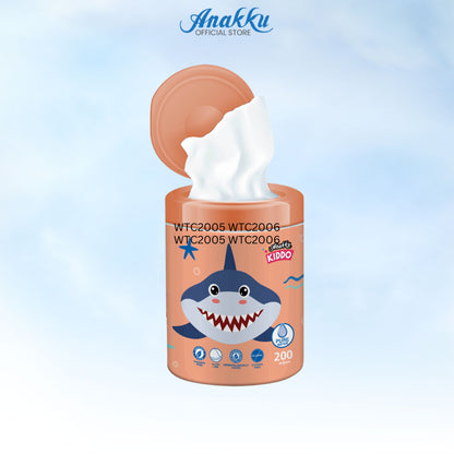 Anakku Kiddo Character Wipes Canister 200's WTC2005