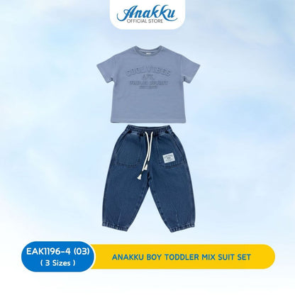 ANAKKU BOY TODLER MIX SUIT SET (1 yrs to 3 yrs) EAK1196-4