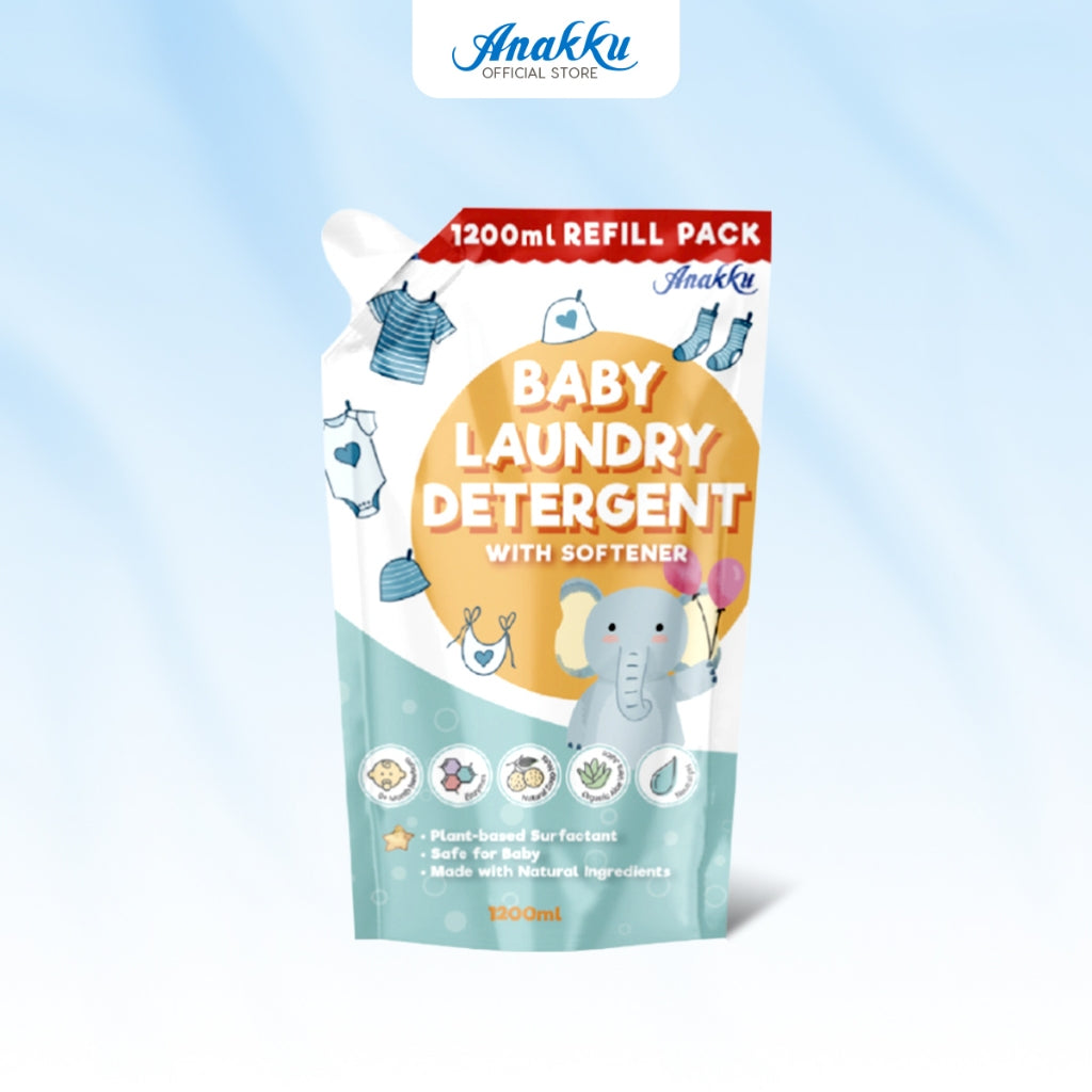 [BUNDLE DEAL] Anakku Detergent With Softener Refill Pack (1.2L x 4)  LD1200-4