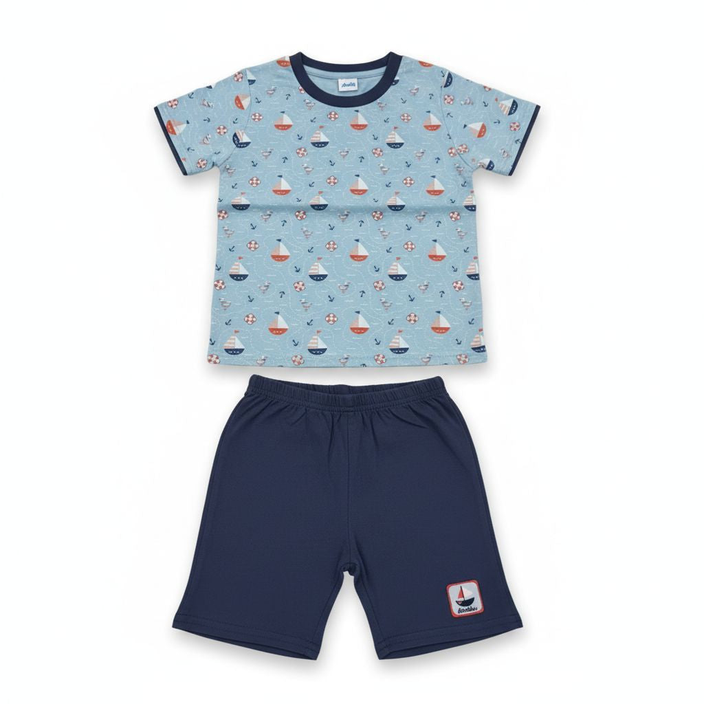 ANAKKU Boys Suit - Top & Bottom | Set Baju Kanak2 Lelaki - Baju & Seluar (1yr to 3yrs) EAK1170-4 (11 TO 18)