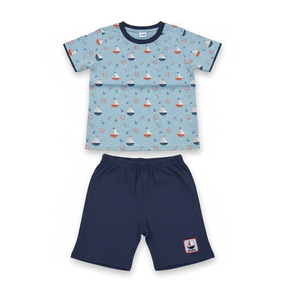 ANAKKU Boys Suit - Top & Bottom | Set Baju Kanak2 Lelaki - Baju & Seluar (1yr to 3yrs) EAK1170-4 (11 TO 18)