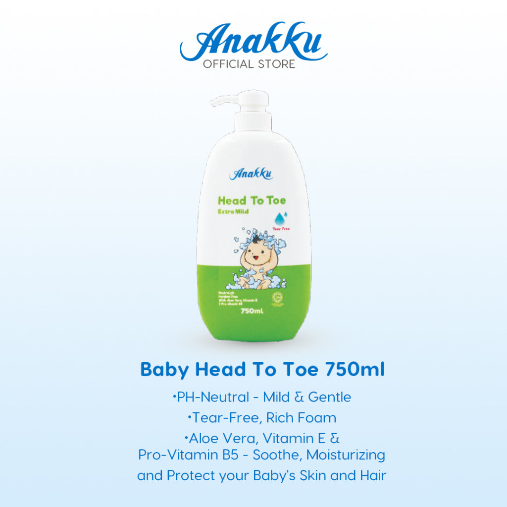 Anakku Baby Daily Essentials Pack Baby Wipes Wet Tissue Head To Toe Lotion Talcum Powder Nappy Cream AKNBB001