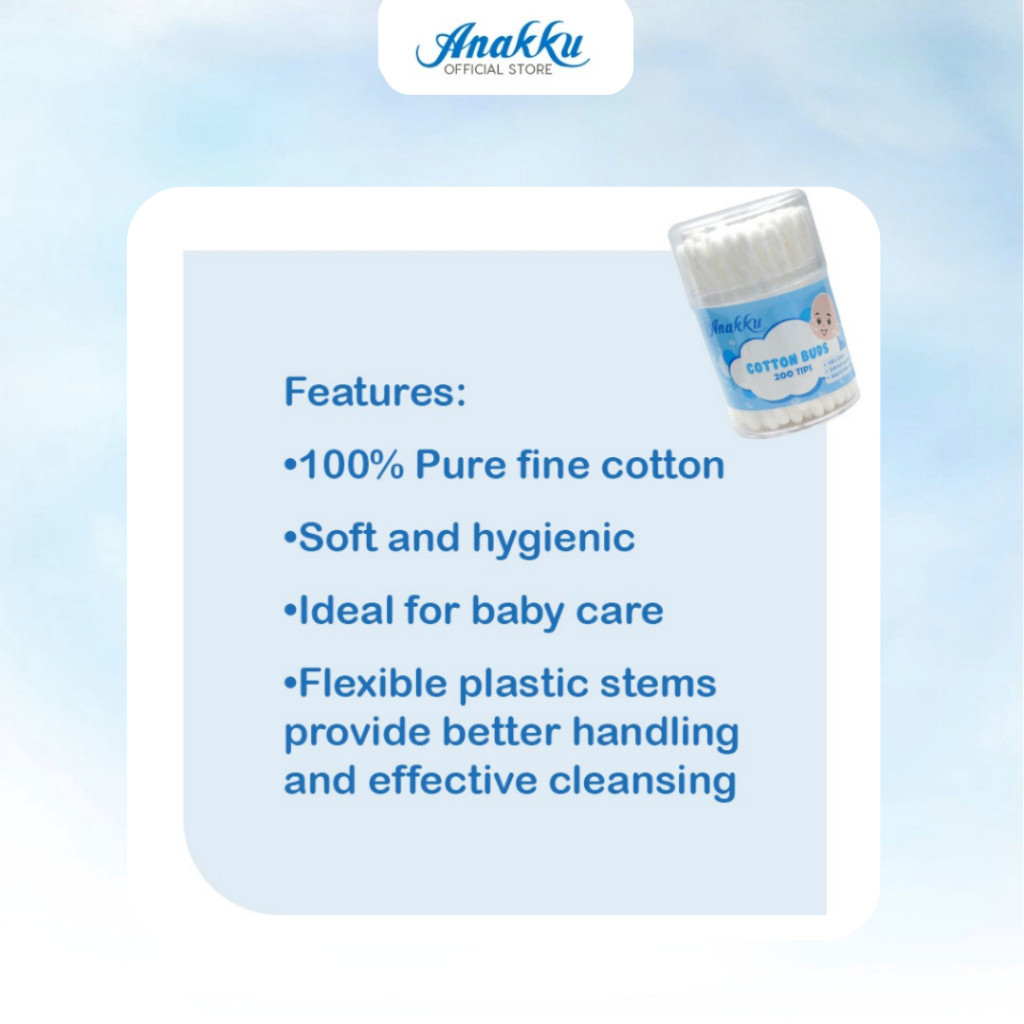 Anakku Cotton Buds Value Pack 600 Tips (300pcs) 174-003