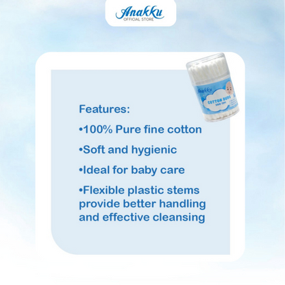 Anakku Cotton Buds Value Pack 600 Tips (300pcs) 174-003