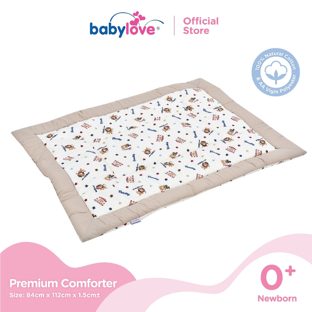 Babylove Premium Baby Comforter (100% Cotton with Polyester Fibre Filling) (84cm x 112cm)
