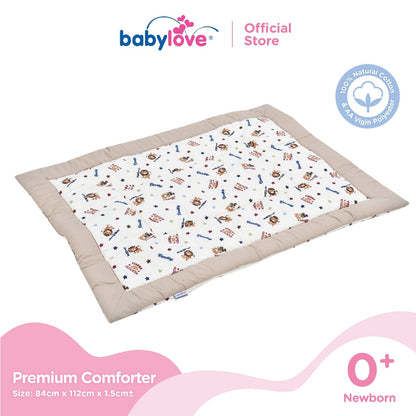 Babylove Premium Baby Comforter (100% Cotton with Polyester Fibre Filling) (84cm x 112cm)