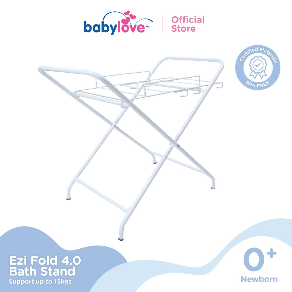 Babylove Ezi-Fold Stand Mandi Bayi Boleh Lipat | 3-Height Adjustable | Support Up to 15kg