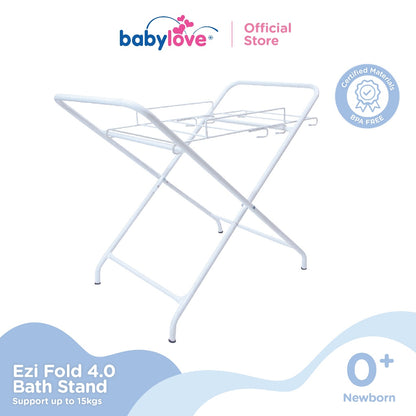 Babylove Ezi-Fold Stand Mandi Bayi Boleh Lipat | 3-Height Adjustable | Support Up to 15kg