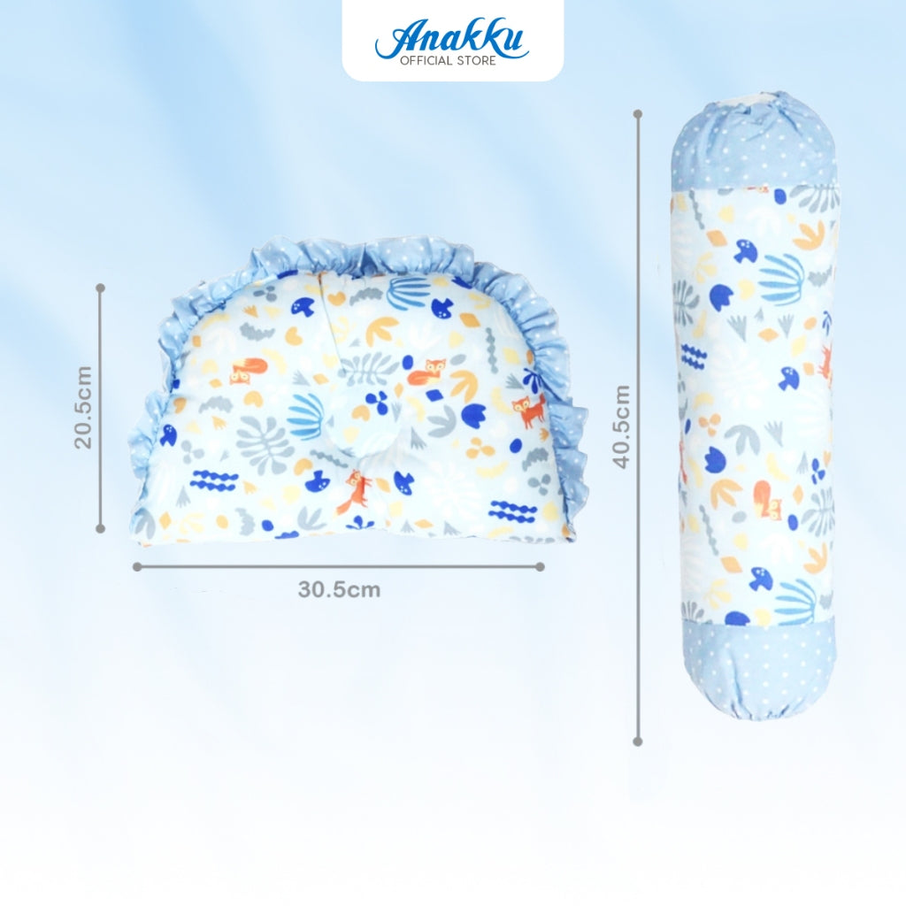 Anakku Bedding Set 3 in 1 Dimple Pillow Bolsters Set Forest/Jungle Set Bantal Bayi 174-791