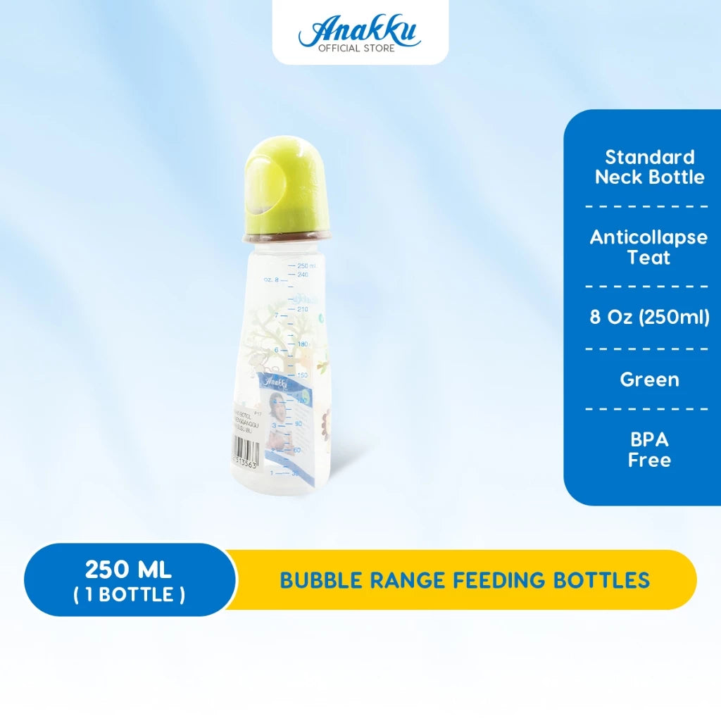 Anakku (2oz/4oz/8oz) PP Standard Neck Feeding Bottle Botol Susu 163-063