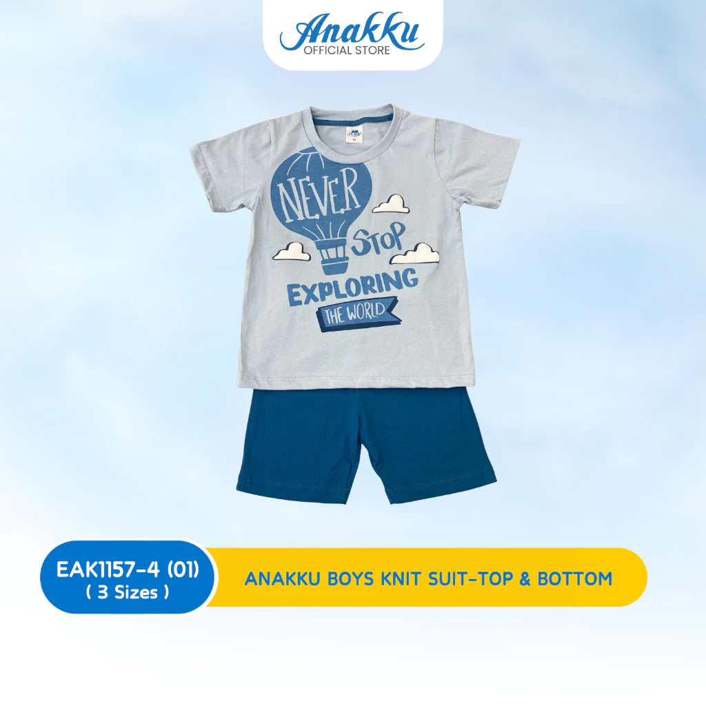 ANAKKU BOYS KNIT SUIT TOP & BOTTOM (1 - 3 years) - EAK1157-4