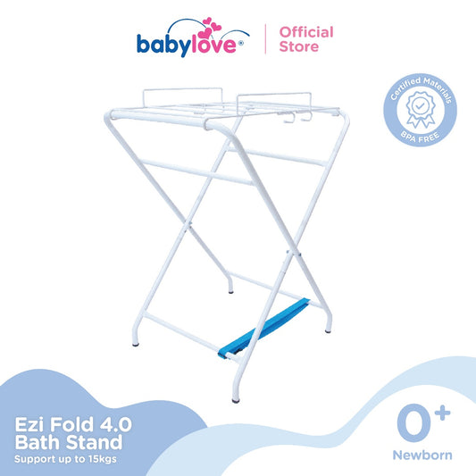 Babylove Ezi-Fold Stand Mandi Bayi Boleh Lipat | 3-Height Adjustable | Support Up to 15kg