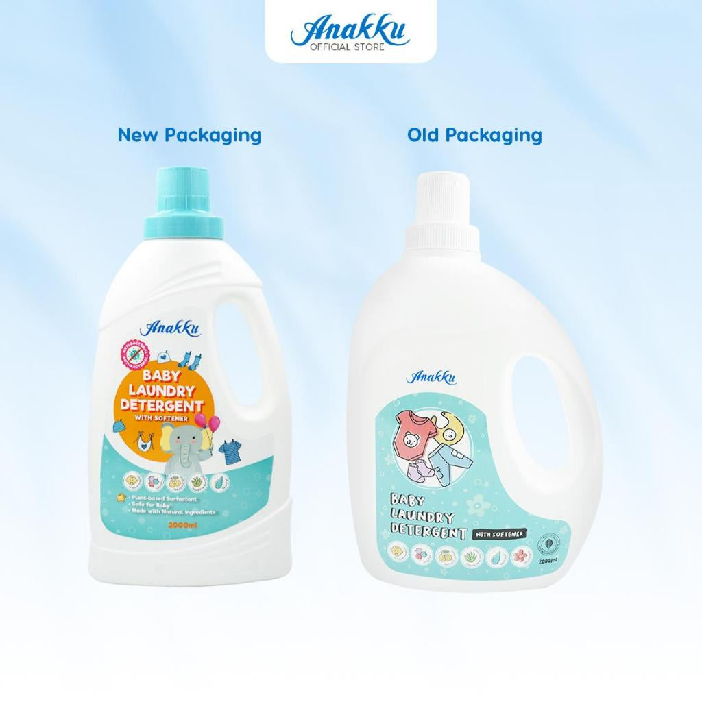 [Exclusive Combo] Anakku Detergent With Softener (2L) With Anakku Detergent With Softener Refill Pack + FREE 100ml AKBD0