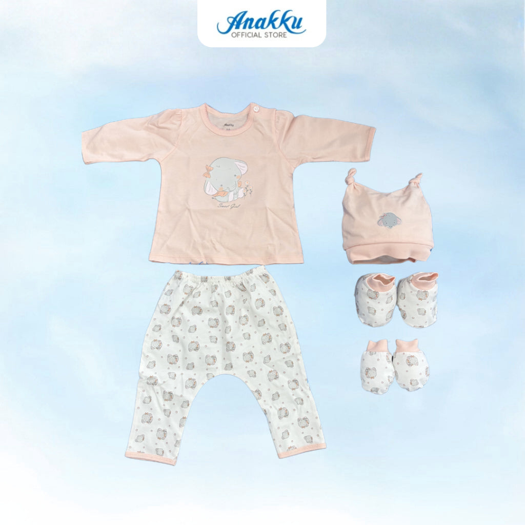 Anakku Newborn Baby Boy/Girl Pyjamas Gift Set 0-6M