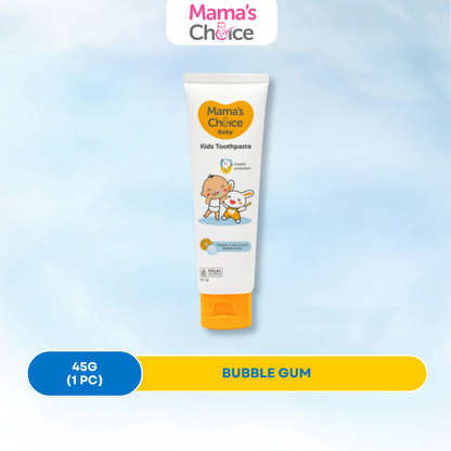 Mama's Choice Kids Toothpaste | Ubat Gigi Kanak2 - 45g Fluoride Free Safe to Swallow