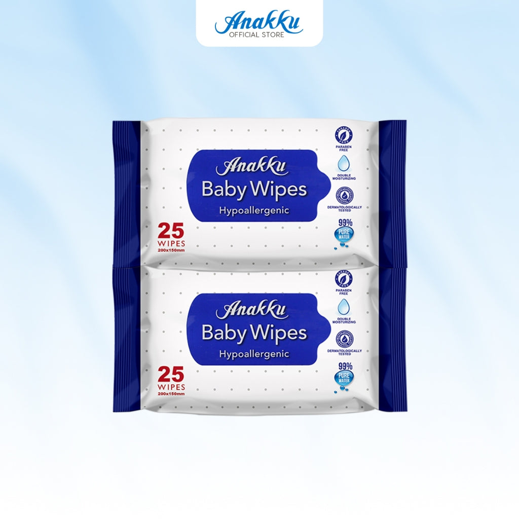 [Exclusive Combo] Anakku Newborn Baby Skincare Essentials Baby Oil + Nappy Cream + Wet Tissue AKBD0014