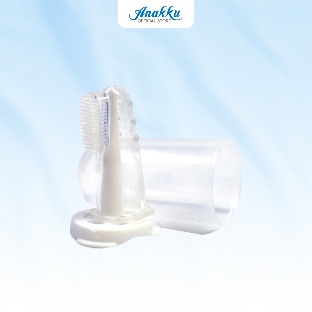 Anakku Baby Training Silicone Toothbrush Gum Massage Berus Gigi Latihan Bayi Anakku dengan Urutan Gusi Silicone 164-025