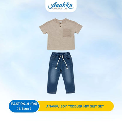 ANAKKU BOY TODLER MIX SUIT SET (1 yrs to 3 yrs) EAK1196-4