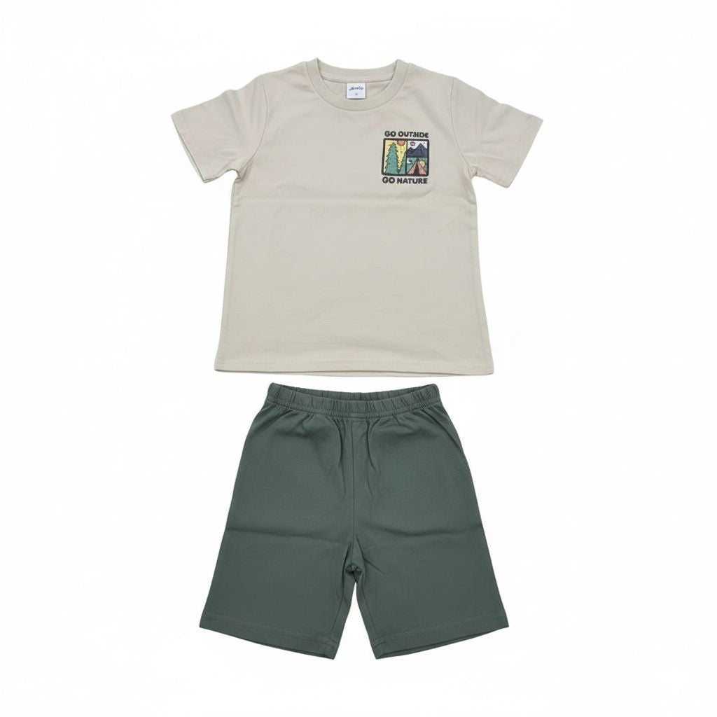 ANAKKU Boys Suit - Top & Bottom | Set Baju Kanak2 Lelaki - Baju & Seluar (1yr to 3yrs) EAK1170-4 (11 TO 18)