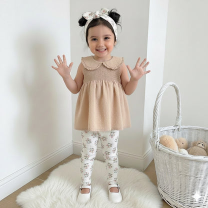 3PCS BABY GIRLS SUIT SET (TOP, LEGGING & HEADBAND) - 620199-2