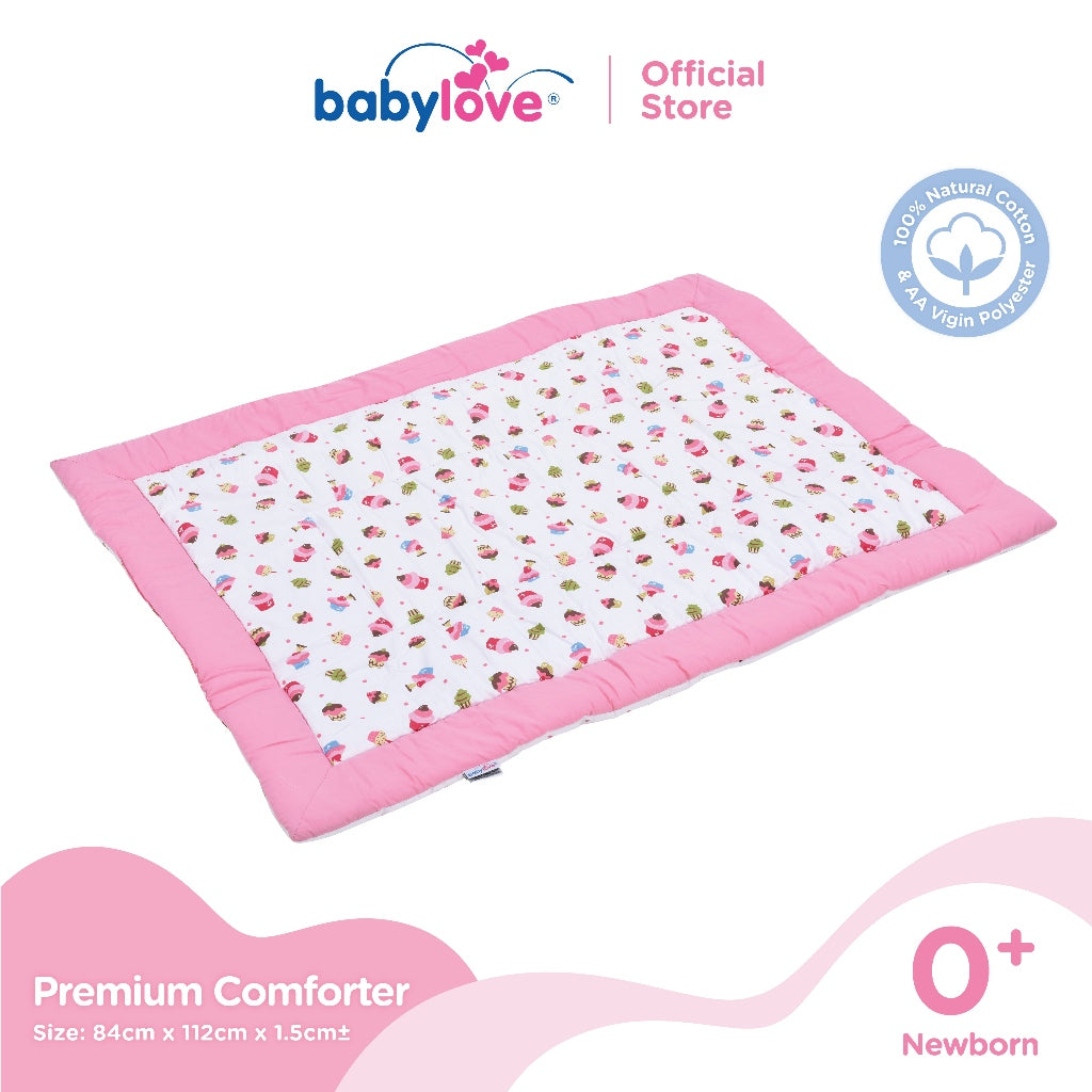 Babylove Premium Baby Comforter (100% Cotton with Polyester Fibre Filling) (84cm x 112cm)