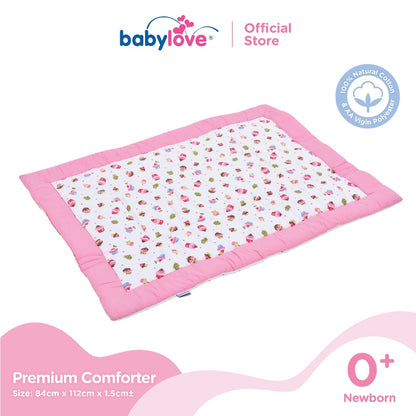 Babylove Premium Baby Comforter (100% Cotton with Polyester Fibre Filling) (84cm x 112cm)