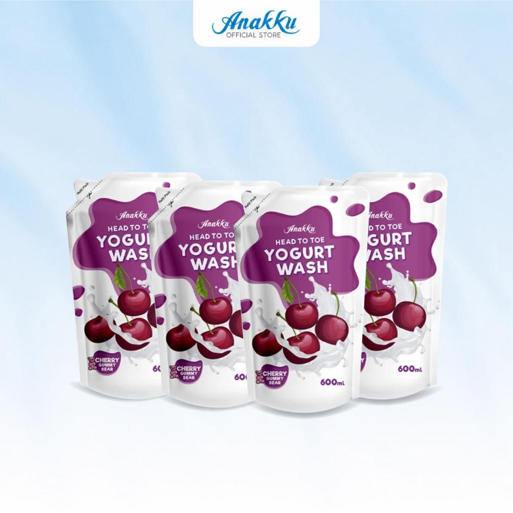ANAKKU Baby Head To Toe Yogurt Body Wash Baby Bath Refill Pack Sabun Mandian Bayi - 2/4/6 packs