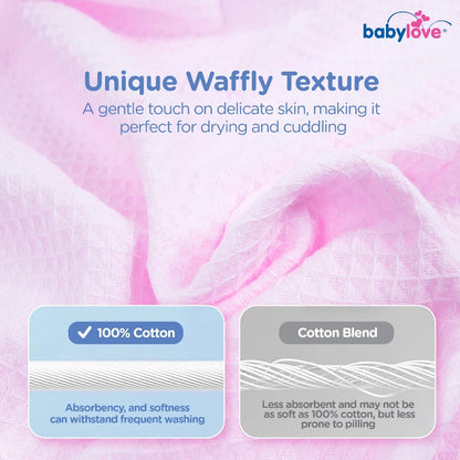 Babylove Tuala Bayi | Cotton Baby Towel (100% Cotton) 50cm x 100cm