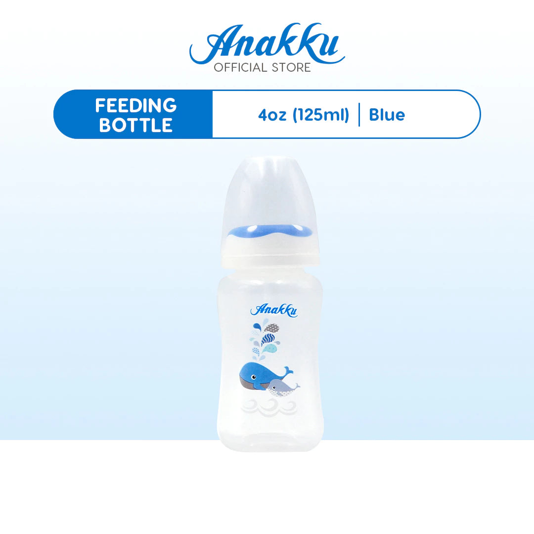 ANAKKU 4OZ Feeding Bottle Botol Susu with ANTI COLLAPSE TEAT (125ml) 163-601