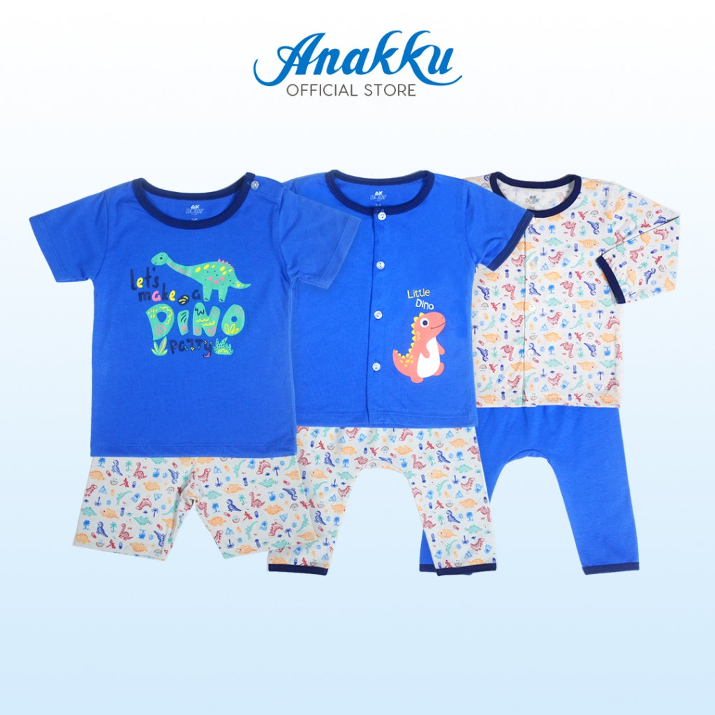 Anakku [0-12M] Baby Boy Newborn Suit Set Baju Bayi Lelaki EAK1008-2