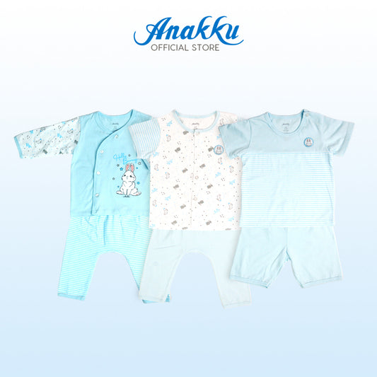 Anakku [0-12M] Baby Boy Newborn Suit Set | Set Baju Bayi Lelaki EAK932