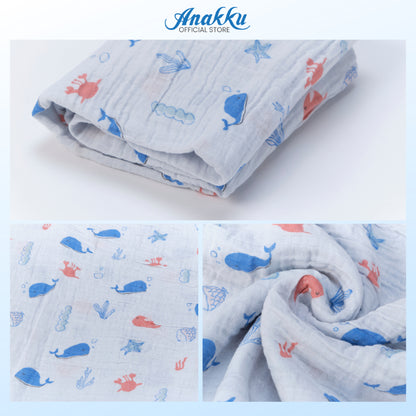 ANAKKU SELIMUT MUSLIN SATU HELAI (120CM × 120CM)