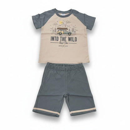 ANAKKU Boys Suit - Top & Bottom | Set Baju Kanak2 Lelaki - Baju & Seluar (1yr to 3yrs) EAK1170-4 (11 TO 18)