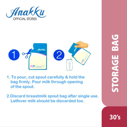 Anakku Milk Storage Bag W Thermal Sensor 250ml-30S | Beg Penyimpanan Susu 164-115