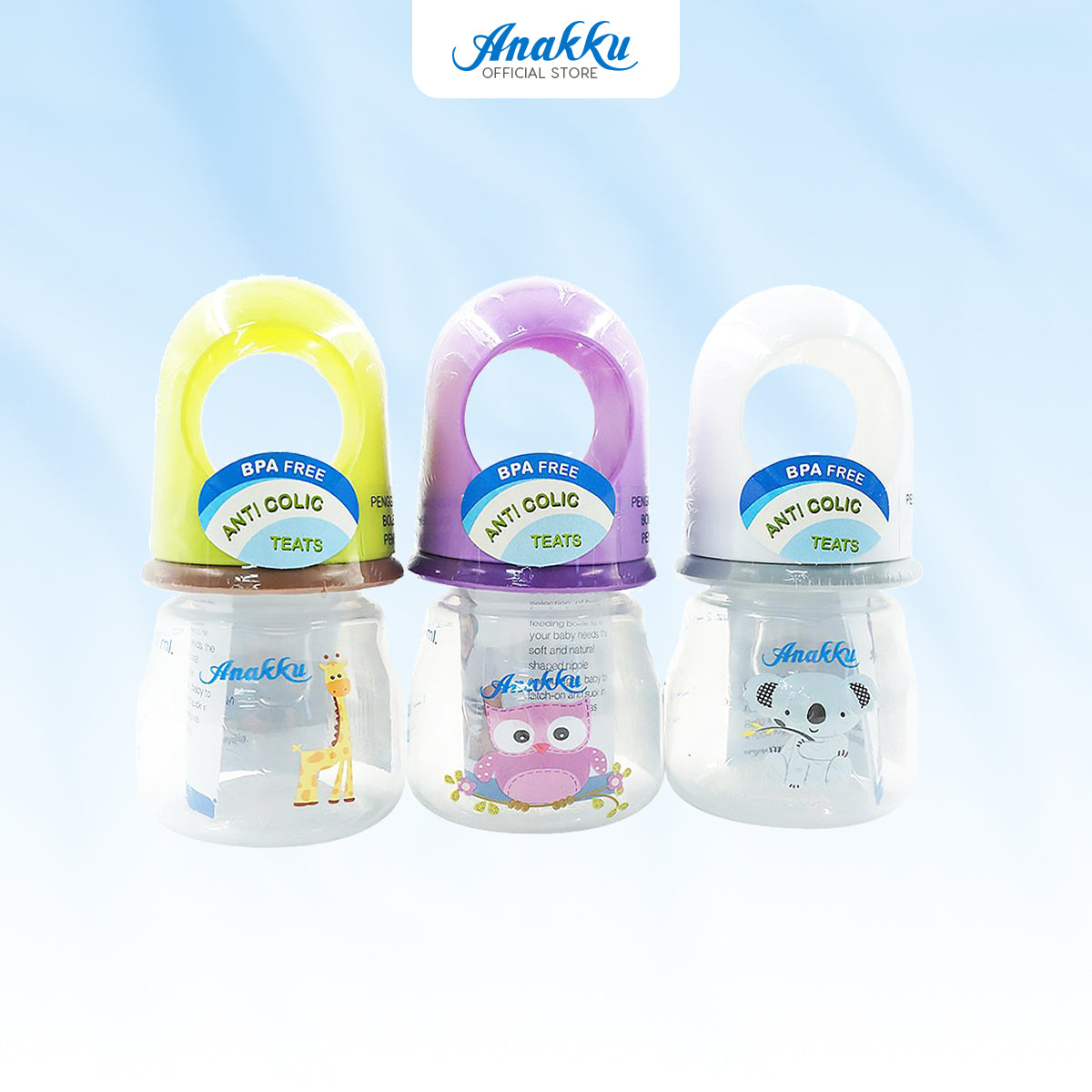 Anakku (2oz/4oz/8oz) PP Standard Neck Feeding Bottle Botol Susu 163-063