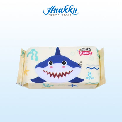 Anakku Kiddo Hand Mouth Petite Wipes Tisu Basah Baby Mini Wet Tissue (8's x 24 packs) WT8/24