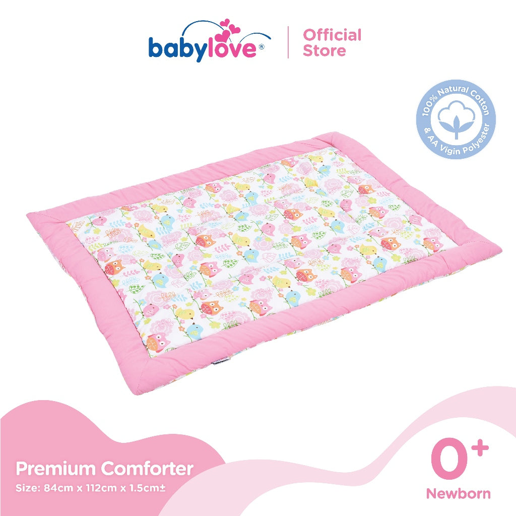 Babylove Premium Baby Comforter (100% Cotton with Polyester Fibre Filling) (84cm x 112cm)