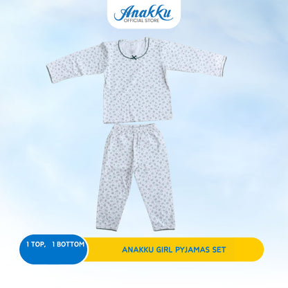 ANAKKU Girls Knit Pyjama/Dress | Set Baju/Gaun Tidur Kanak2 Perempuan (1yr-3yr) EAK1168-4(01 to 03), EAK1169-4(01 to 02)