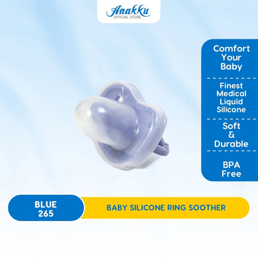 Anakku Baby Silicone Ring Soother - Puting Gelang Silikon Bayi 163-265