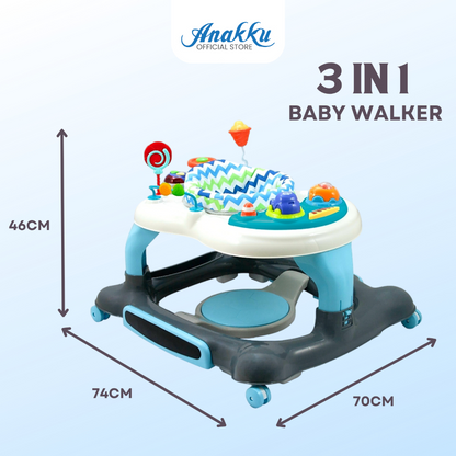 Bubbles 3 in 1 Baby Walker - BUE2023 BUE2025 BUE2026