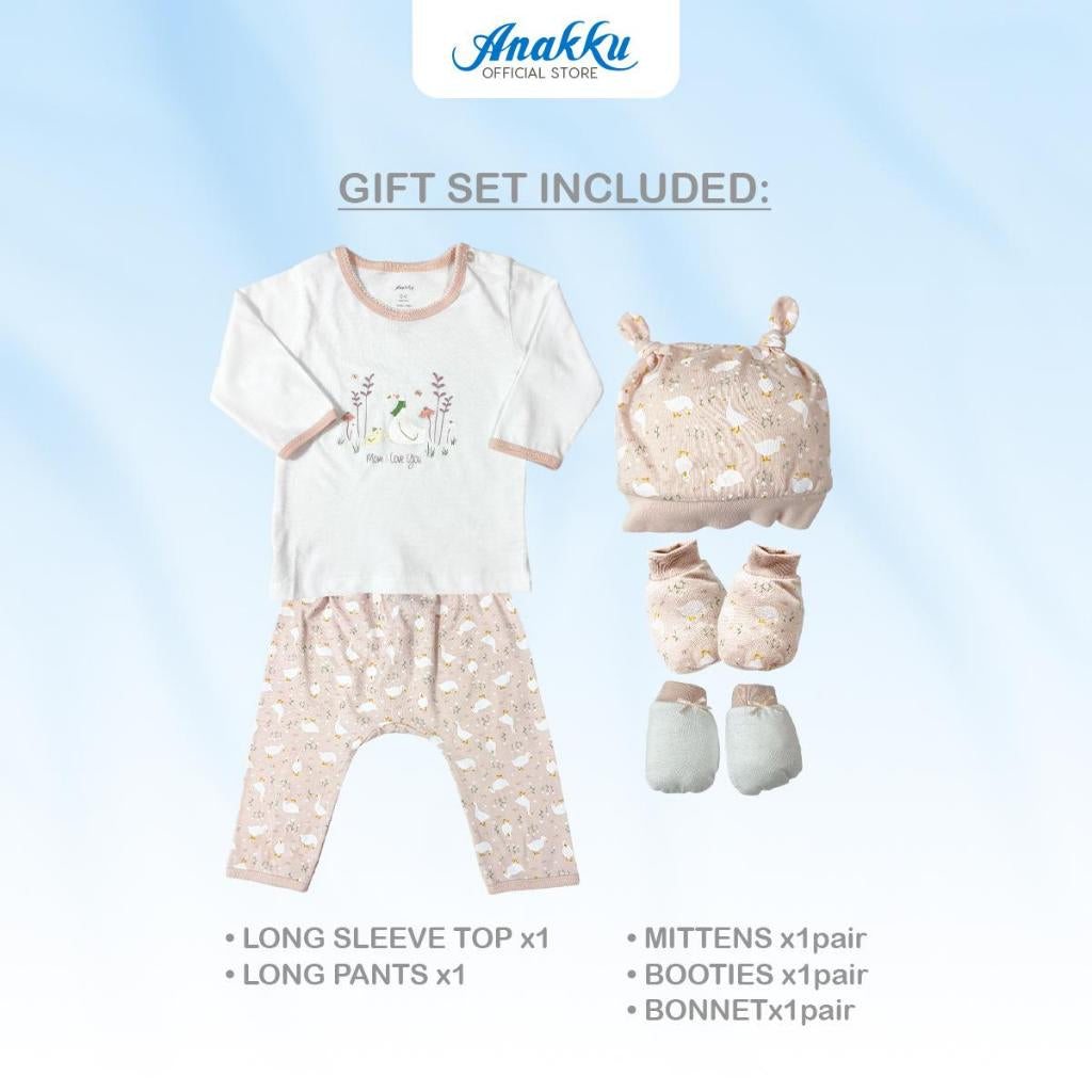 Anakku Newborn Baby Boy Gift Set [5pcs/set] Set Hadiah Bayi Lelaki [0-6 Months] 120496-1