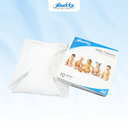 [Exclusive Combo] Anakku Newborn Baby White Napkins with Nappy Cream