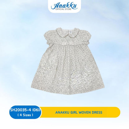 ANAKKU GIRLS WOVEN DRESS WITH COLOR (1 yrs to 4 yrs) SH250035-4 (01 to 08)