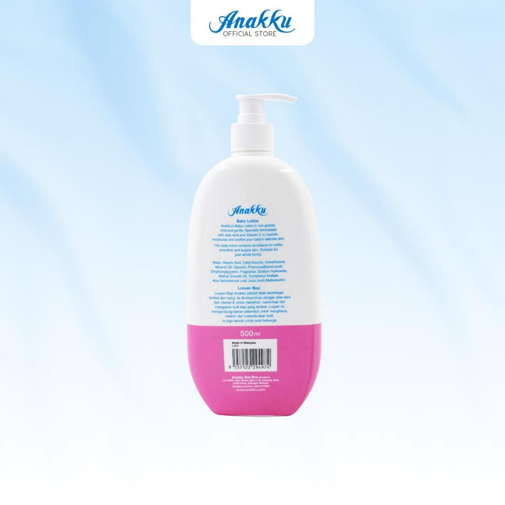 [Exclusive Combo] Anakku Newborn Bath Set - Baby Bath Head To Toe Moisturizing Baby Lotion Baby Talcum AKBD0060