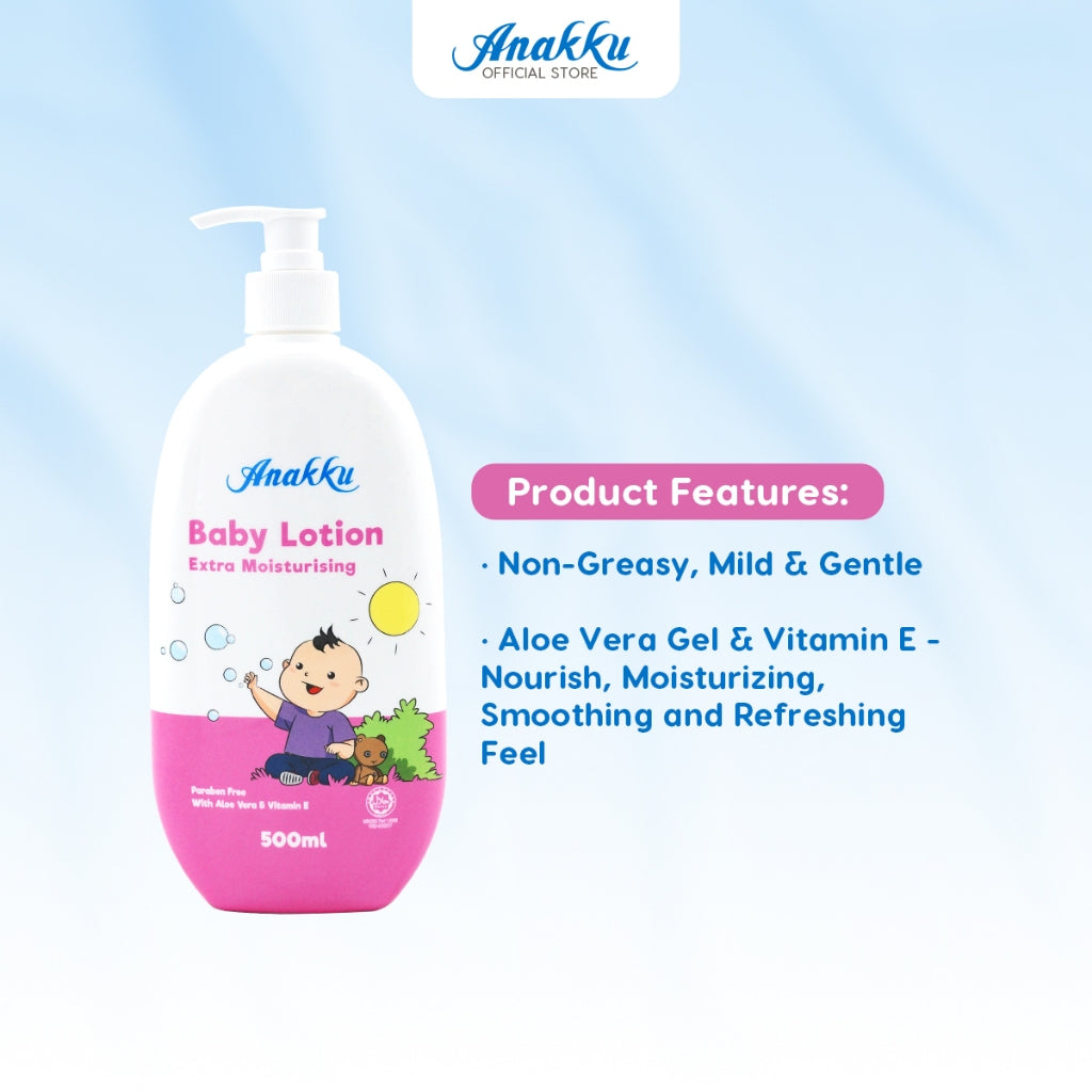 [Exclusive Combo] Anakku Newborn Baby Skincare Bundle Packs Baby Talcum Powder Lotion Losyen Bayi AKBD0003