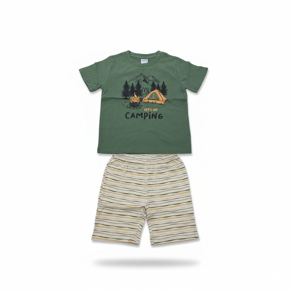 ANAKKU Boys Suit - Top & Bottom | Set Baju Kanak2 Lelaki - Baju & Seluar (1yr to 3yrs) EAK1170-4 (11 TO 18)