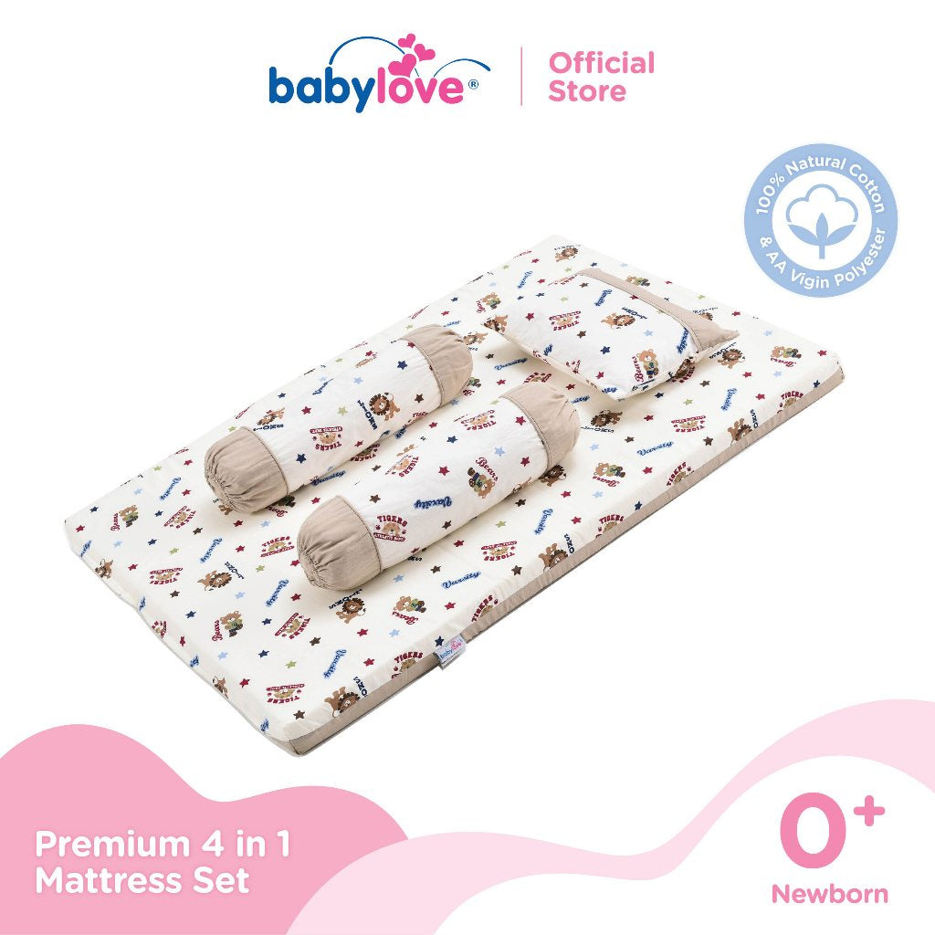Babylove 4 in 1 Baby Mattress Set (Baby Mattress, Pillow, Bolsters or Case Set Only)